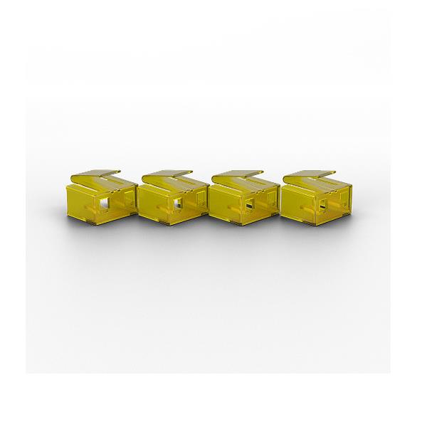 Lindy RJ545 Port Locks YELLOW 20pcs